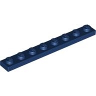 Lego destička 1x8, tmavě modrá (6250216, 4186628)